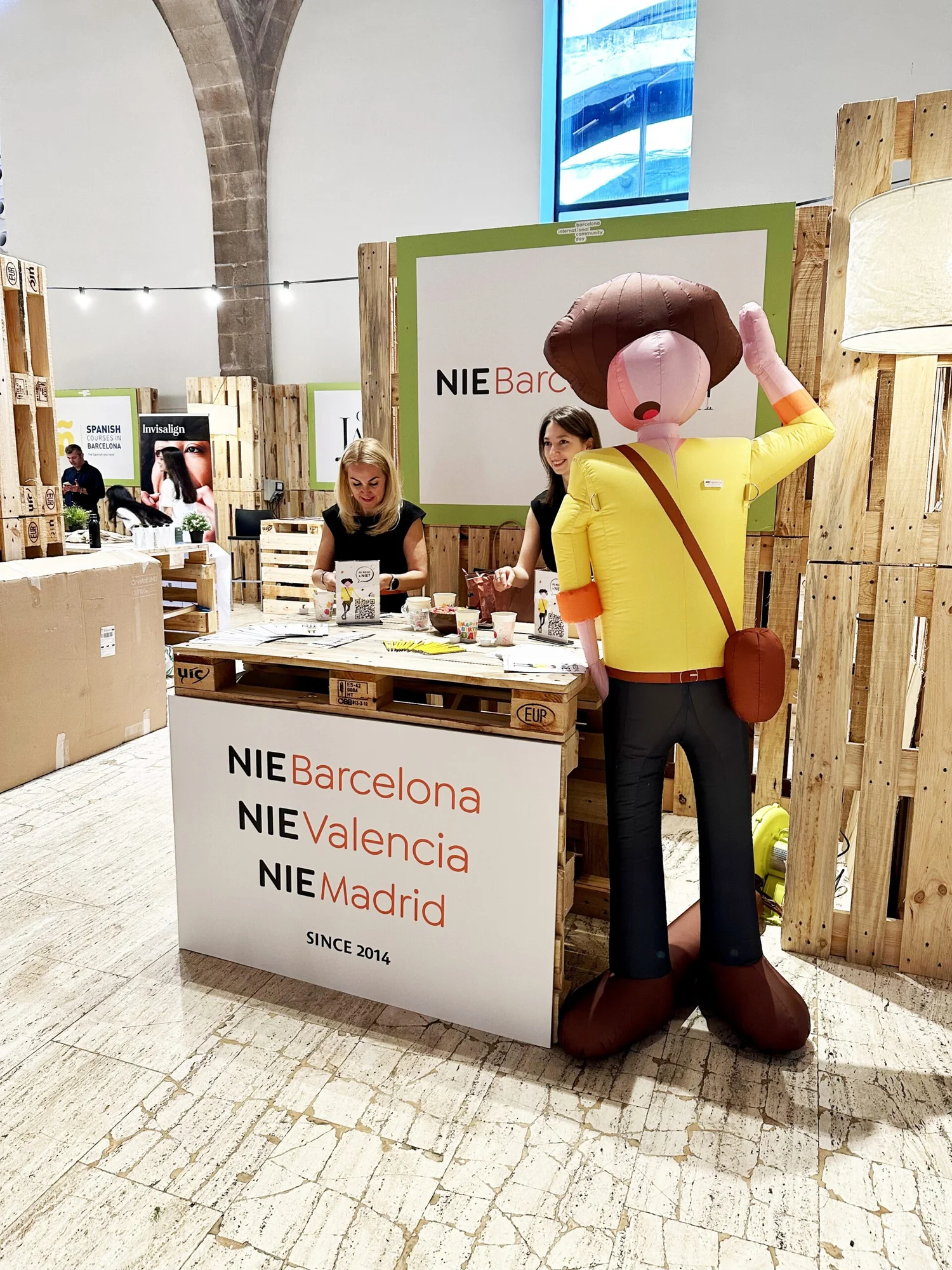Google Ads performance chart for NIE Barcelona — lead and conversion growth