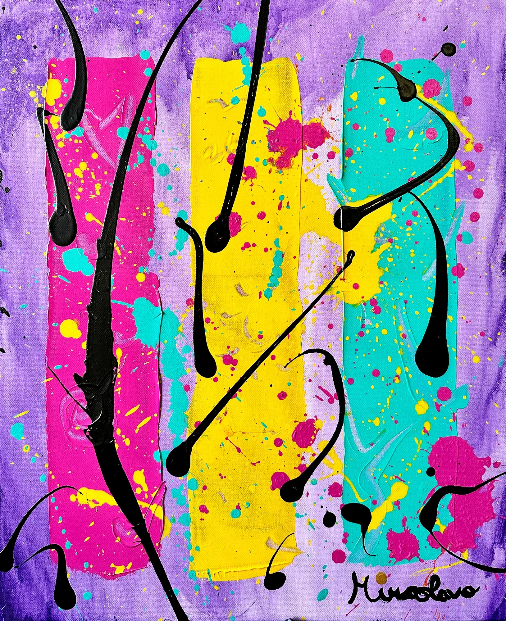 Completion — colourful abstract painting by Miroslavo